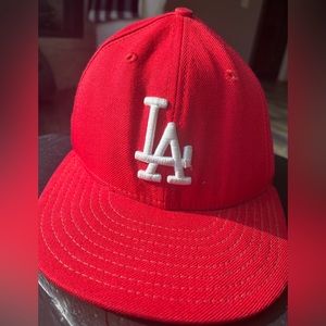 New Era Los Angeles 59FIFTY Embroidered Fitted Cap Size: 7 3/8